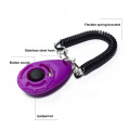 Custom Logo Print Colorful Pets Accessories Trainer Dog Training Clicker With Wrist Strap